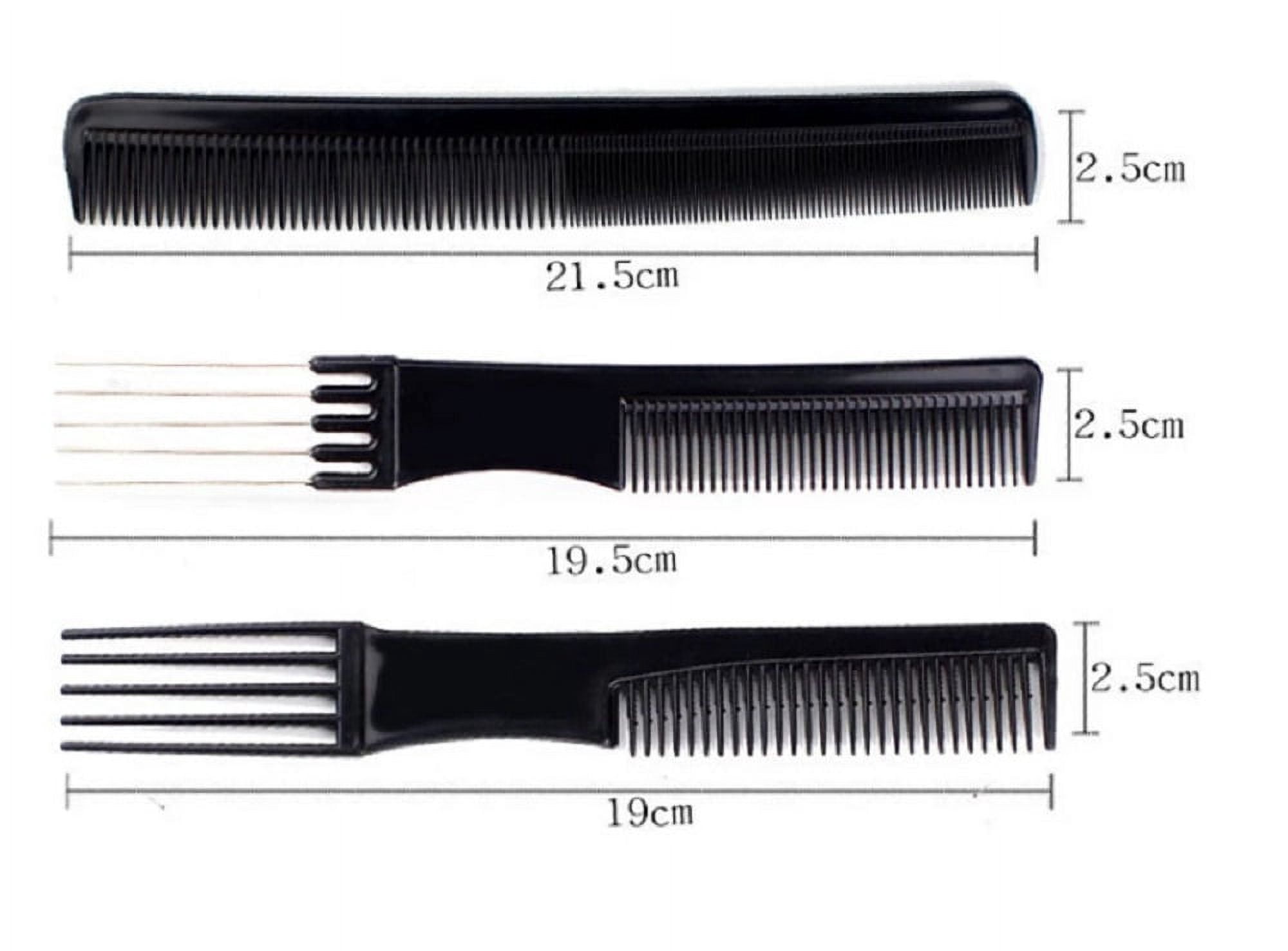 10-Piece Professional Salon Hairdressing Comb Set  Durable Anti-Static Plastic Barber Combs for All Hair Types & Styling Needs TIKA
