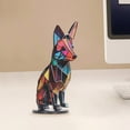 thumbnail image 3 of Fankiway Home Decor Colorful Foxs Decoration, Home Decoration, Metal Foxs Pendants Home Decor Gifts, 3 of 5