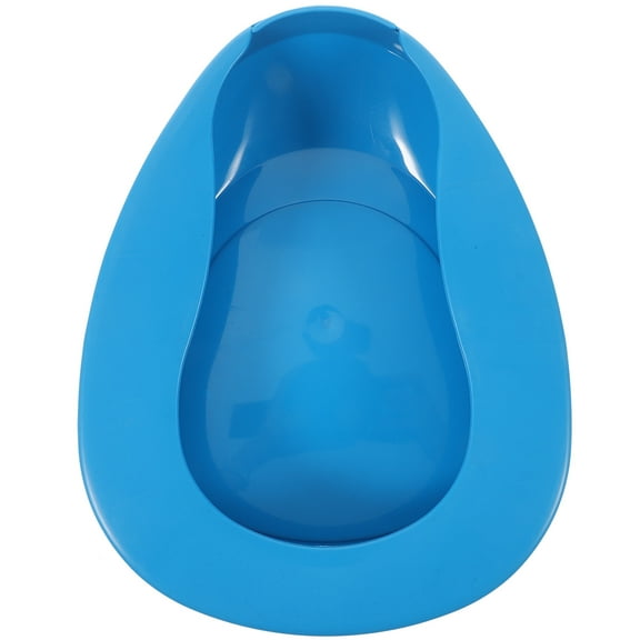 NUOLUX Portable Bed Urinal Hospital Plastic Bedpan for Bedridden Patient (Blue)