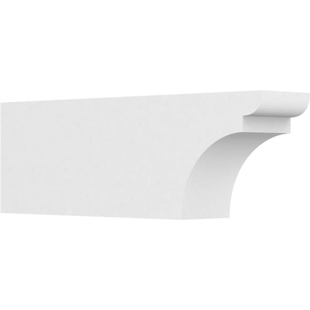Ekena Millwork RFTP06X10X30YOR 10 x 6 x 30 in. Standard Yorktown Architectural Grade PVC Rafter Tail