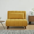 thumbnail image 3 of A&D Home Springfield Polyester Convertible Futon Chair, Yellow, 3 of 20