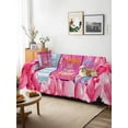thumbnail image 3 of Happy Birthday Couch Cover for 2 Cushion Couch, Pink Balloons Bows Polka Dot Cakes Washable Love Seat Sofa Covers Slipcover, Throw Sofa Covers for Pets, Furniture Protector 71"x102", 3 of 9