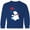 Royal Blue, variant on Inktastic Polar Bear, Bear with Scarf, Cute Bear, Snowflakes Long Sleeve Youth T-Shirt