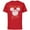 Red, variant on Disney Mickey Mouse Baseball Team 28 Sports Distressed - Short Sleeve Cotton T-Shirt for Adults - Customized-Athletic Heather