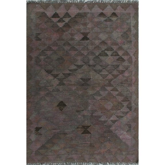 Elan Mayson Brown/Purple Rug, 2'7" x 3'7"