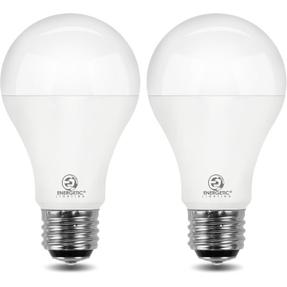 Super Bright 50/100/150W 3-Way A21 YANTON Light Bulb, 800/1600/2200 LumeYANTON, 2700K Soft White, Non-dimmable, E26 Base, UL Listed, 2-Pack