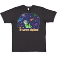 thumbnail image 3 of Inktastic I Love Space Cute Dinos and Planets T-Shirt, 3 of 5