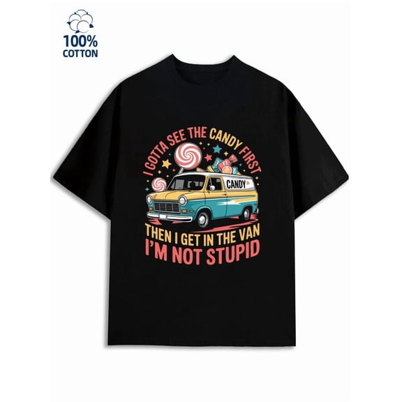 Sweet Van Life men funny humor 180G 100% Cotton black vintage sixty years old Basic Unisex Shirt Crewneck tshirts Trendy Unisex Shirt Graphic Tee tshirts Basic Unisex Shirt Graphic tshirts