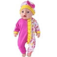 thumbnail image 3 of AlevRam AlevRam 10-Pack 18 inch Doll Clothes Outfits with Headbands or Hats, Cute Printed Romper Jumpsuits, Soft Fabric, Easy Velcro Back Closure, 3 of 6