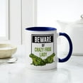 thumbnail image 4 of CafePress - Beware Of Crazy Frog Lady - 11 oz Ceramic Mug - Novelty Coffee Tea Cup, 4 of 4