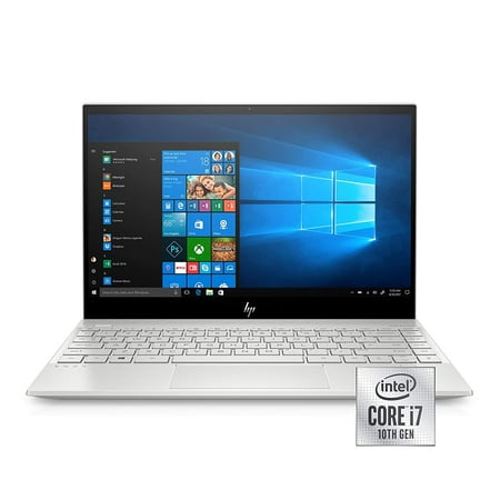 HP Envy 13" Thin Laptop W/Fingerprint Reader, FHD Touchscreen, 10th Gen Intel Core i7-10510U, 8GB SDRAM, 256GB Solid State Drive, Windows 10 Home (13-aq1010nr, Natural Silver)