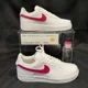 thumbnail image 1 of Ni&ke Air Force 1 Low White (Raspberry Custom Painted Swoosh) SC-#63W, 1 of 6