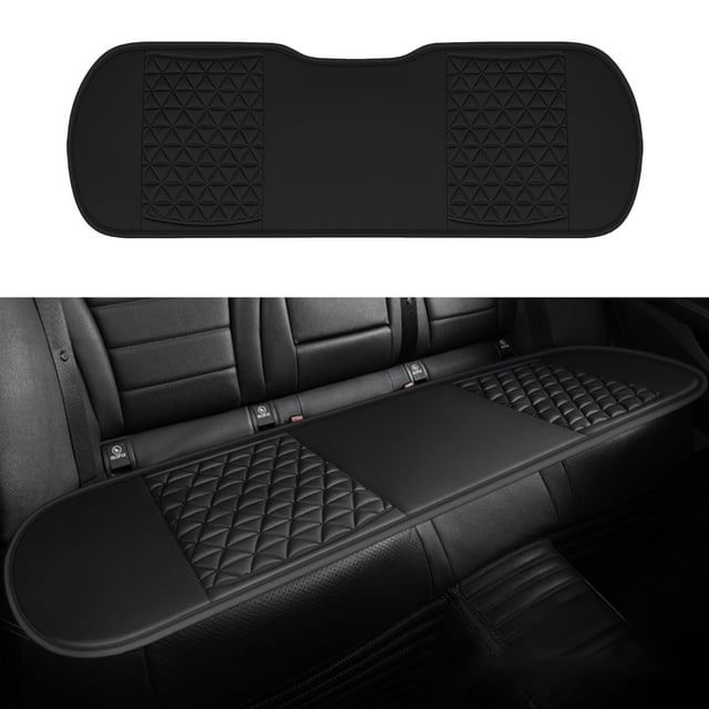COM1950s Car Seat Cushion with Cooling Gel Pad, Rear Seat Ventilated and Breathable Design, Three-Dimensional Support for Comfort, Easy Installation Universal Fit, Size 52x17.3 Inches