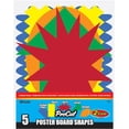 thumbnail image 1 of Bazic  -48  Fluorescent Pre-Cut Poster Board Shapes (5/pack) Case of 48, 1 of 1
