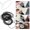 Black 0.5mm, variant on 950 Pieces Watch O-Ring Rubber Waterproof Back Case Bottom Cover Seals Watchmaker Repair Tool Kit Accessories Replacement Parts (0.5mm / 0.02 inches) Black Color