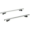 thumbnail image 1 of HOMCOM 2pc Roof Rack Car Roof Top Lockable Aluminum Cross Bars Adjustable Baggage Luggage Carrier, Silver (53"), 1 of 10