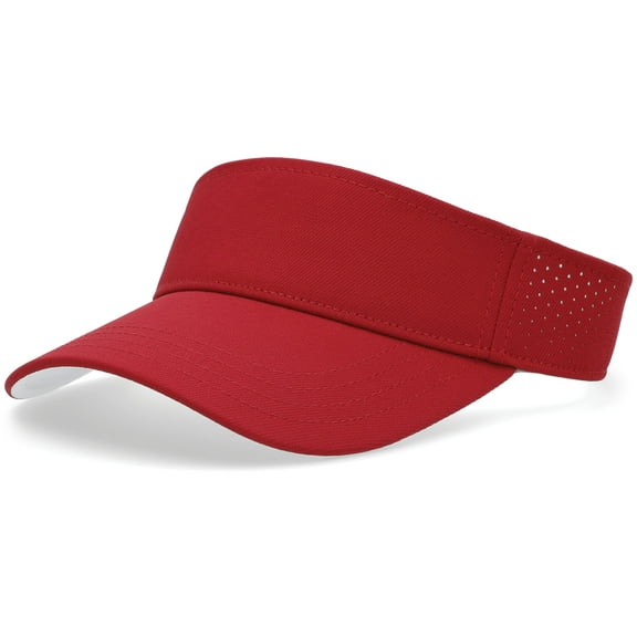 Pacific Headwear P500 Perforated Coolcore Visor - White/Black - OS