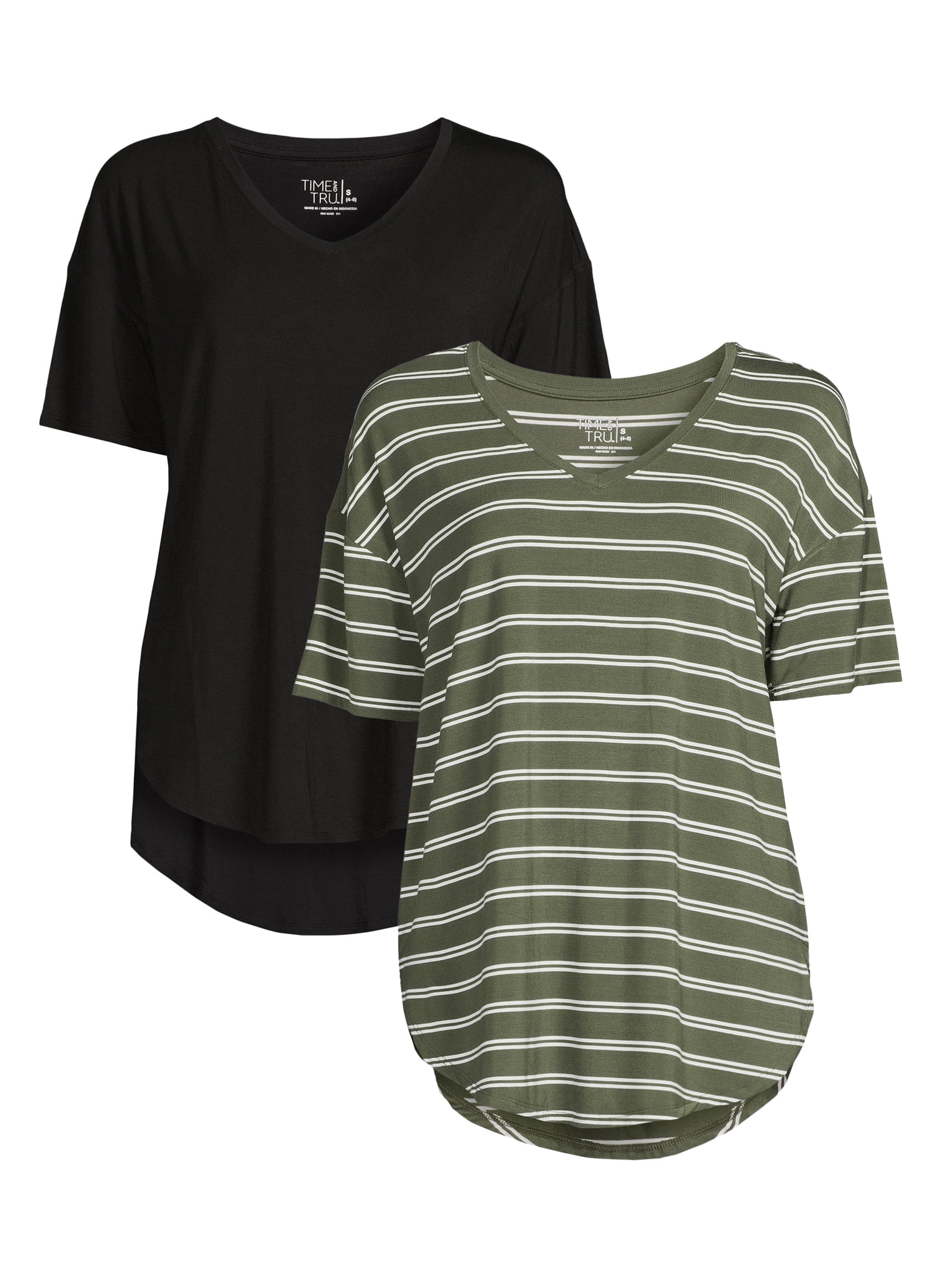 Tru Women's V-Neck Tunic T-Shirt 