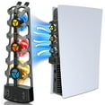 thumbnail image 1 of Cooling Fan for PS5 with 3 Adjustable Speed Silent Cooling Fans and RGB Light, PS5 High Efficiency Cooling System Accessory with 2.0 USB HUB, Suitable for PS5 Disc and Digital Edition, 1 of 7