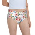 thumbnail image 6 of Pofeuu Rose Flowers Print Soft Cotton Underwear Girls'Briefs Soft Undies, 6 of 7