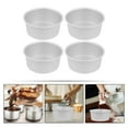 thumbnail image 5 of 4Pcs Cake Baking Pans DIY Cake Molds Aluminum Alloy Cake Molds Portable Cake Pans, 5 of 6