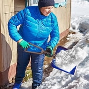 Folding Emergency Snow Shovel,Compact Storage,Compact Winter Survival Gear - Skiing Camping Mud Avalanche,for Vehicle or Hiking, Use in Snow, Dirt, Ice, or Gravel