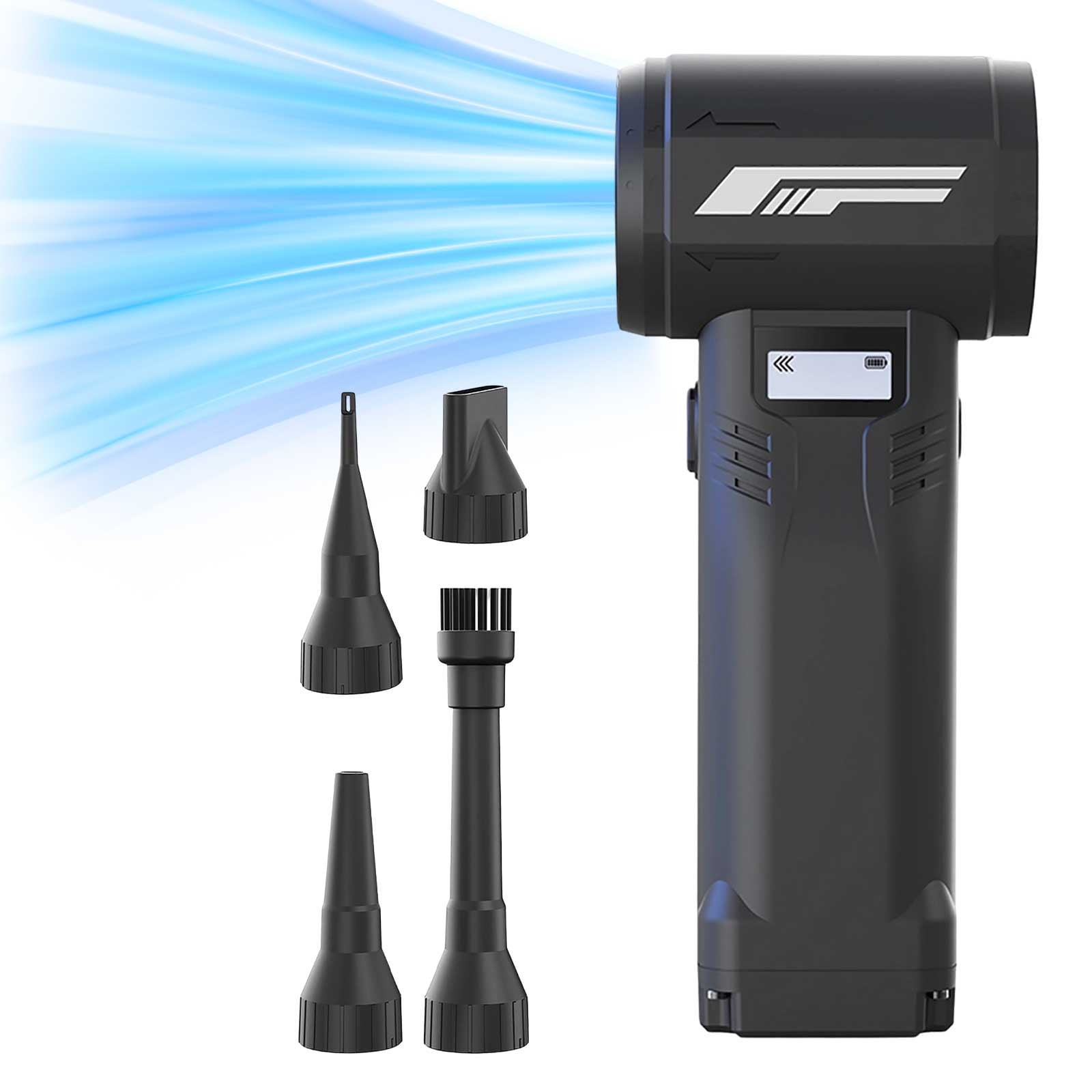 Portable Snow Blower - 110000 RPM Electric Blower with Multiple Nozzles - Powerful Snow and Leaf Blower