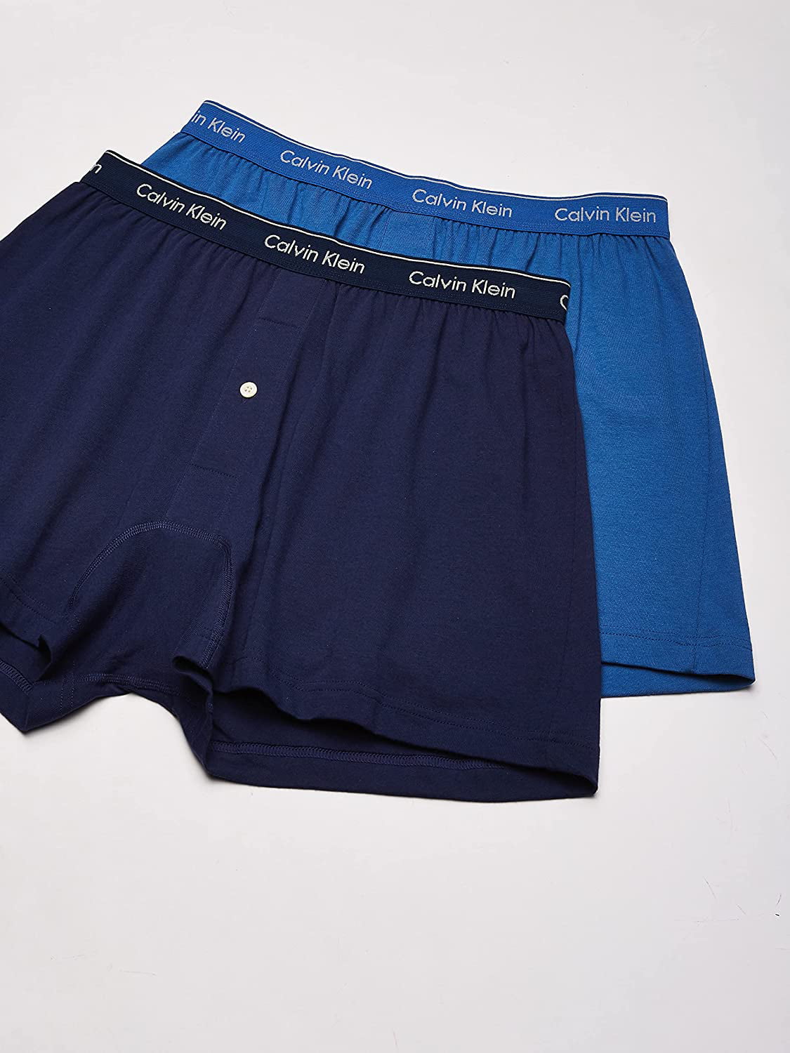 Calvin Klein Men's Cotton Classics Knit Boxer -3 Pack, Black, Small -  