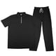 thumbnail image 5 of Pantalones de Cintura Elástica para Hombre Set Casual de Verano con Cremallera de Manga Corta Y Pantalones de Bolsillo con Cordón con Bolsillos de Cremallera para Hombres, 5 of 9
