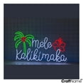 thumbnail image 2 of Craftnamesign Mele Kalikimaka Neon Sign, Merry Christmas Hawaii Led Light Wall Decor, 2 of 4