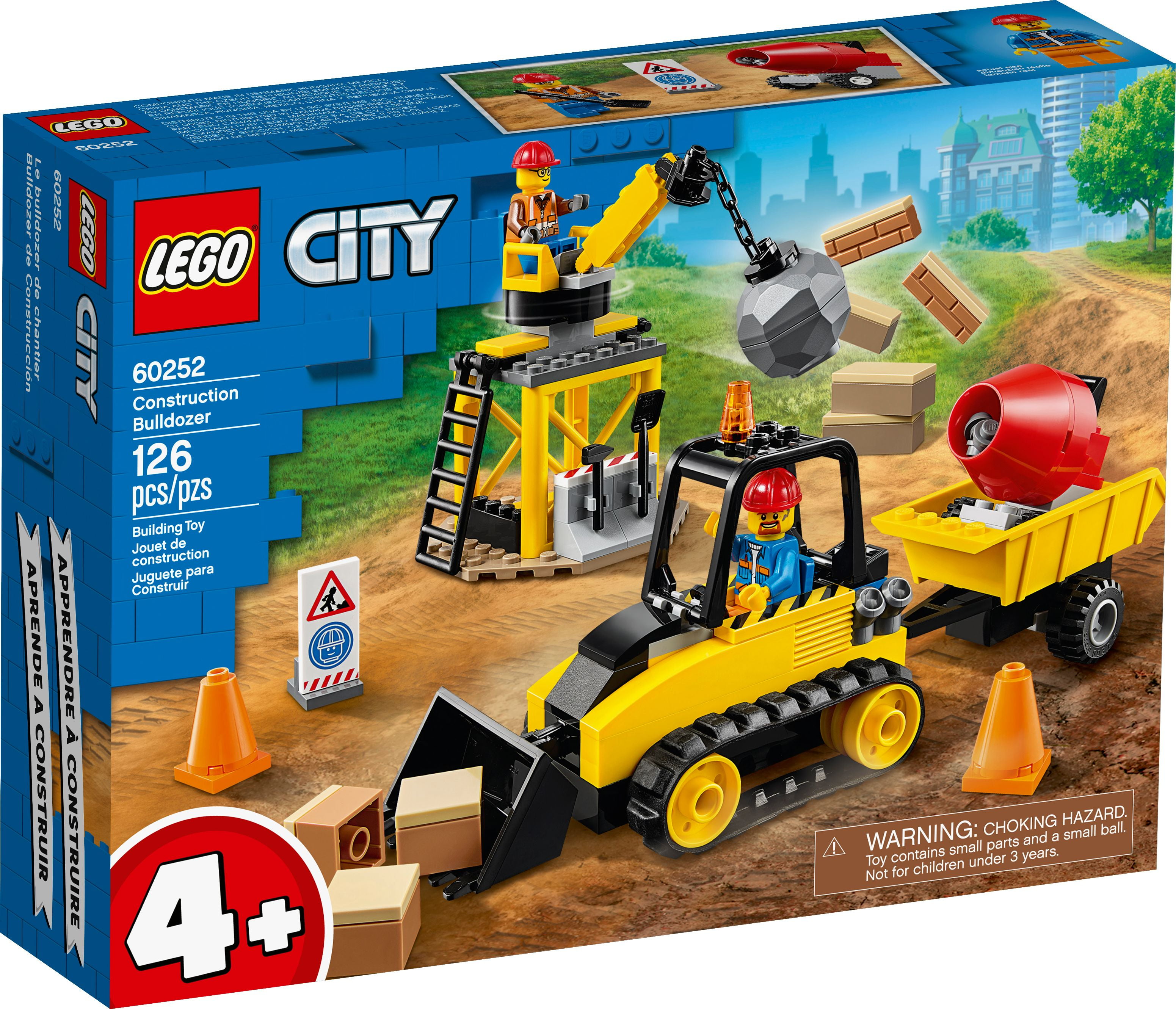 Kurve Skeptisk chikane LEGO City Construction Bulldozer 60252 Building Kit (126 Pieces) -  Walmart.com