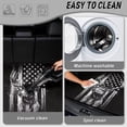 thumbnail image 5 of COEQINE Universal Trunk Liner for Dogs Cats, All Season Washable Cargo Cover Heavy Duty Rear Trunk Mat for for SUV Sedan Truck, 29" x 39", Deer American Flag Black, 5 of 7