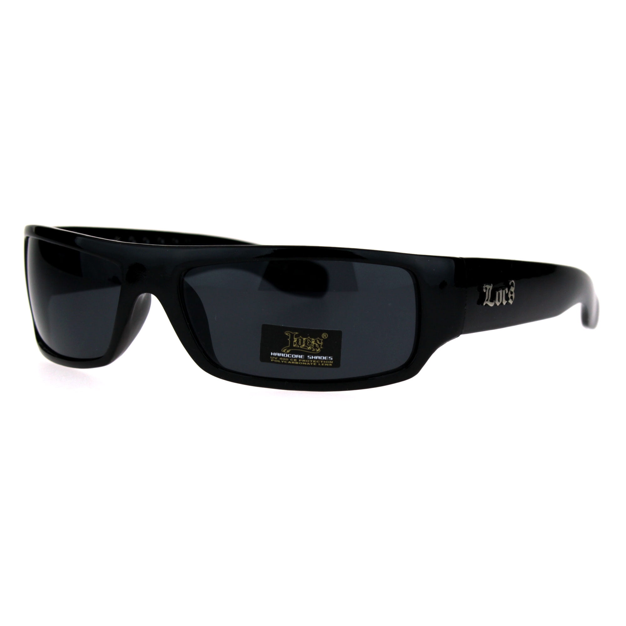 Amazon.com: SUPER Dark Black Lens Sunglasses Flat Top Square Oversized Mob  Style : Clothing, Shoes & Jewelry
