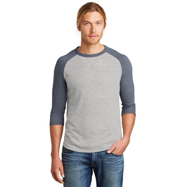 Playera alternativa para hombre 50/50 Dugout, Plateado/Azul marino vintage, XL Ropa alternativa 05057BP-040