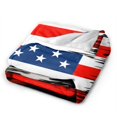 thumbnail image 3 of ZNDUO Usa Blue Stars Flag Pattern Throw Blanket, Lightweight Cozy Soft Throw Blanket for Couch, 50"x40" Throw Blankets for Bed, 3 of 8