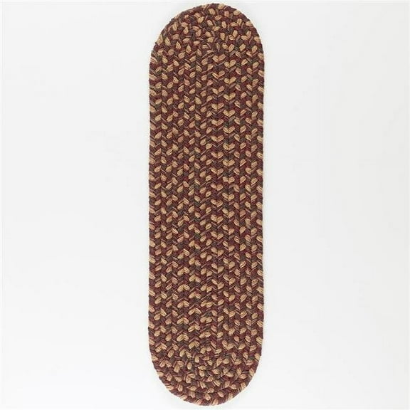 Rhody Rug CD46A008X028-13 Camden Garnet Tweed Stair Treads - Set of 13