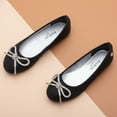 thumbnail image 3 of bebe Girls' Ballet Flats - Sparkly Ballet Shoes for Girls with Glitter and Rhinestone Bow, Girl's Shoe for Little Kid/Big Kid, 3 of 9