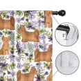 thumbnail image 4 of Blackout Kids Curtains,Yorkie Dog and Flower Florals Childrens Insulated Curtains Set Of 2,Bedroom Essentials,Toddler Room Decor 42x54in(106x137cm), 4 of 4