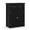 Black, variant on Gymax Bathroom Floor Cabinet Wooden Storage Organizer with Drawer & Doors Blcak