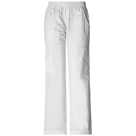 

Cherokee Workwear Core Stretch Women s Scrubs Pant Mid Rise Pull-On Cargo 4005