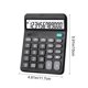 thumbnail image 3 of Calculadora de 12 dígitos con sensación de teclado mecánico simulado, fuente de alimentación dual solar y de batería, calculadora de oficina, calculadora de escritorio portátil con almohadilla antide, 3 of 5