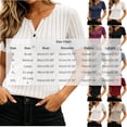 thumbnail image 3 of Bxsruta Womens Short Sleeve Tops Henley Neck Ribbed Knit Tees Slim Fit Casual Summer Shirts, 3 of 7