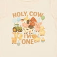 thumbnail image 4 of Inktastic Holy Cow I'm One Boy Farm Animal Birthday Boys or Girls Baby T-Shirt, 4 of 5