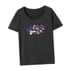 thumbnail image 5 of Camiseta para mujer Verano Clásico Recuerdo Cuello Redondo Camisa para Deportes Trabajo Oficina M, 5 of 7