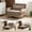 Brown, variant on Convertible Folding Sofa Bed, Multi-Position Adjustable Floor Sofa, High-Density Foam Sleeper Chair