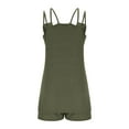 thumbnail image 5 of Bzhegqhd Women's Summer Comfortable Casual Suspender Shorts Pocket Jumpsuit Shorts, 5 of 7