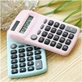 thumbnail image 4 of Pantalla solar rosa de 8 dígitos y calculadora electrónica portátil de batería doble fuente de alimentación herramienta contable estudiantil Oficina infantil hogar, 4 of 5