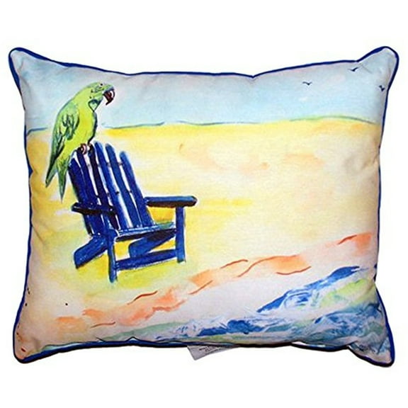 Parrot & Chair Extra Large Zippered Pillow 20x24