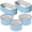 Blue, variant on SnugNiture 5-Pack 2x2x1 ft & 4x2x1 ft Galvanized Steel Raised Garden Bed, Outdoor Metal Planter Box for Vegetables and Flowers,White