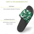 thumbnail image 3 of GZHJMY Stylish Slides for Women Men, Tropical Style Palm Leaves Soft Flexible Slip-on Sandals Slippers, 3 of 7